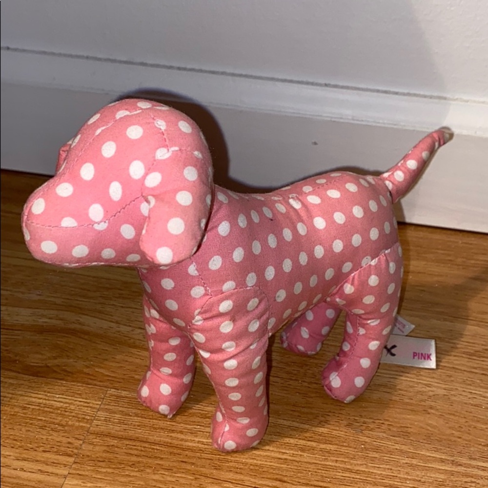 Pink & White Spotted V.S. PINK Display Dog